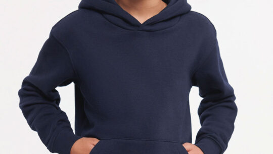 Lasten laivastonsininen huppari