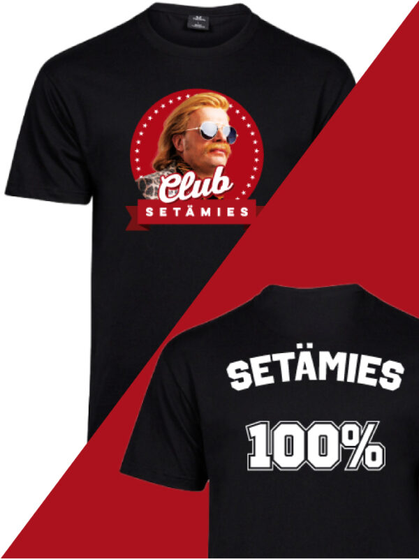 Club Setämies - Setämies 100% musta t-paita