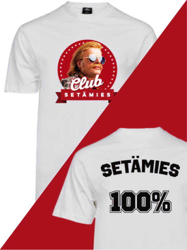 Club Setämies - Setämies 100% valkoinen t-paita